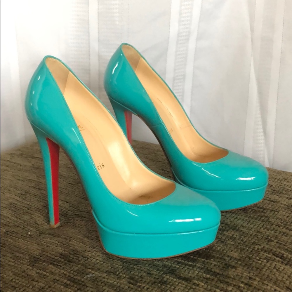 Turquoise Christian Louboutins